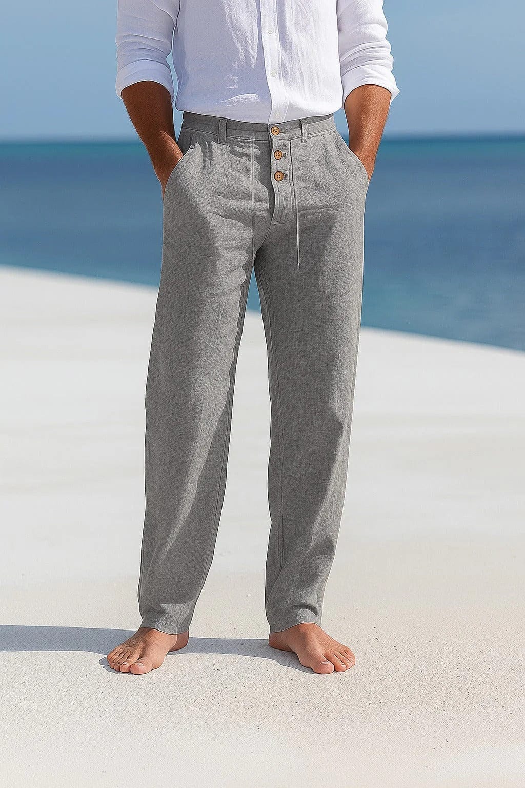 ETHAN LINEN TROUSERS